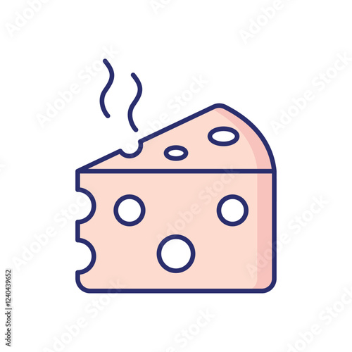 Cheese  vector icon