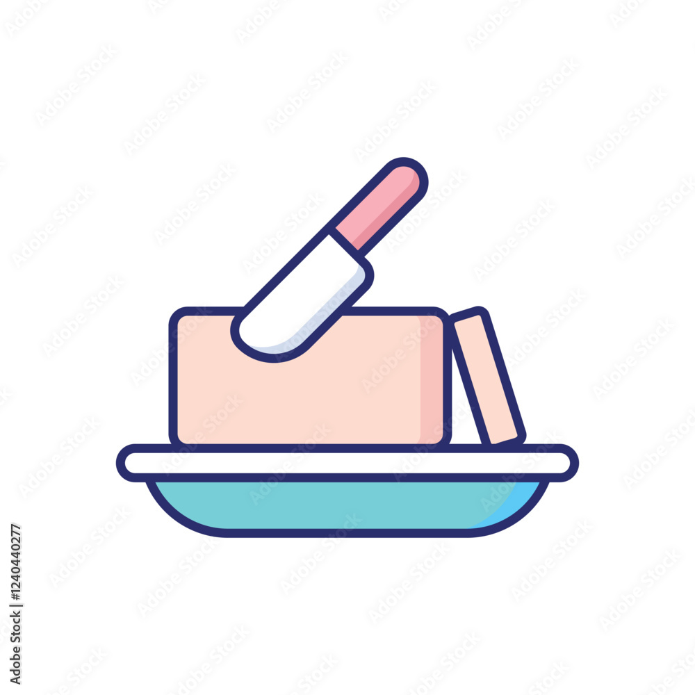 Butter vector icon Butter vector icon