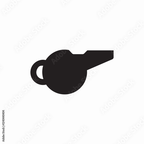 sports referee whistle icon vector sign