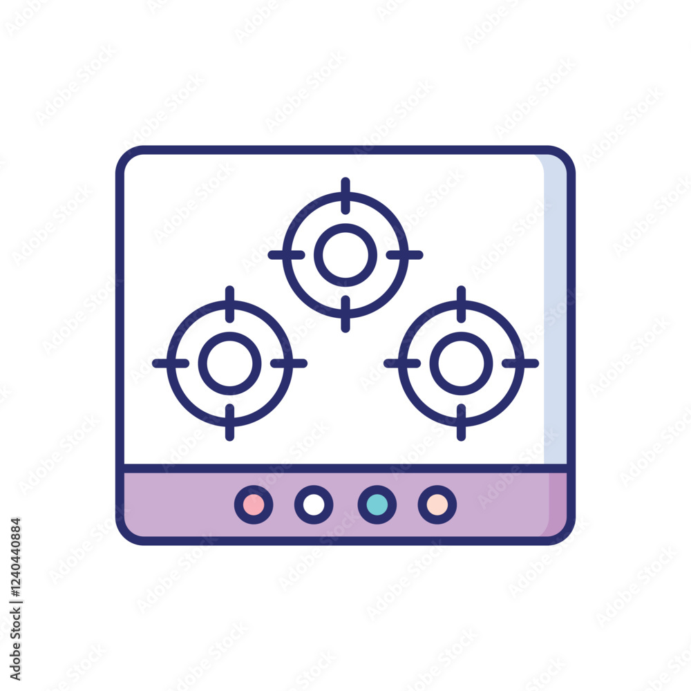 Stove vector icon Stove vector icon
