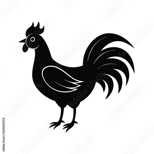 A jungle fowl bird  vector illustration