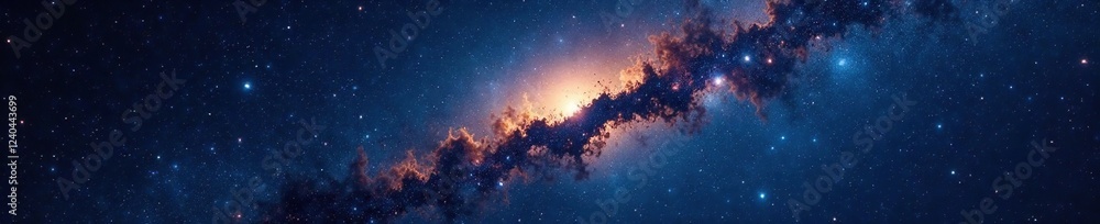 Starry night sky with a rough, cosmic texture, cosmic, dark blue, orange Starry night sky with a rough, cosmic texture, cosmic, dark blue, orange