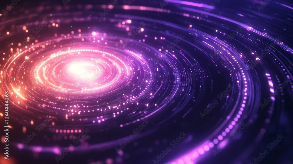 Abstract glowing ring technology concept background Abstract glowing ring technology concept background