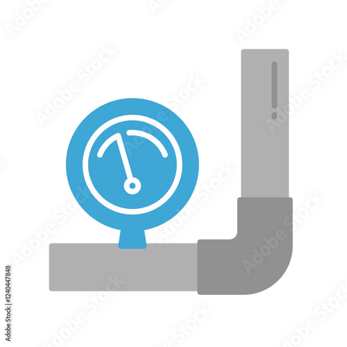 low pressure flat icon illustration