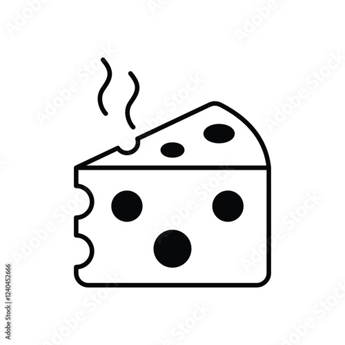 Cheese  vector icon