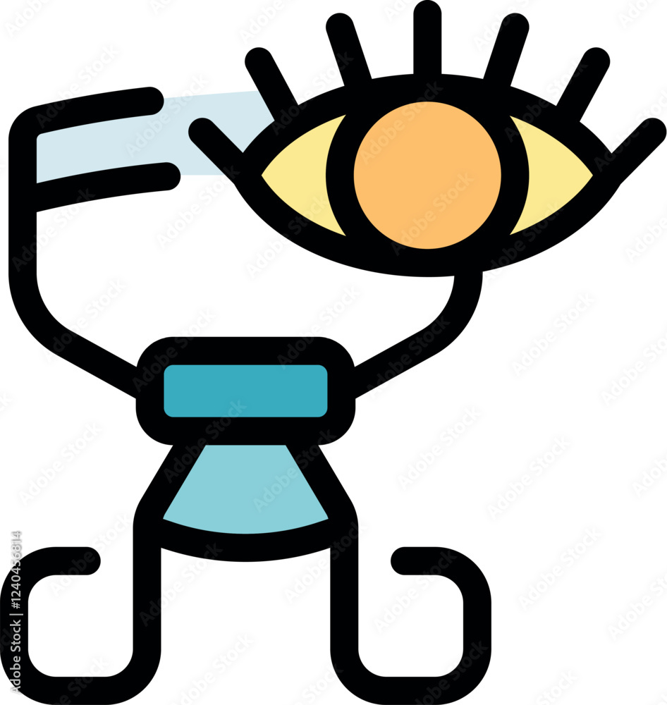 Modern ophthalmology tool measuring intraocular pressure, performing eye analysis, providing accurate diagnostics and facilitating treatment