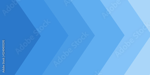 Abstract technology futuristic arrow lines moving forward light blue background. Modern shiny blue geometric Trendy background. Horizontal banner template, presentation background with copy space .