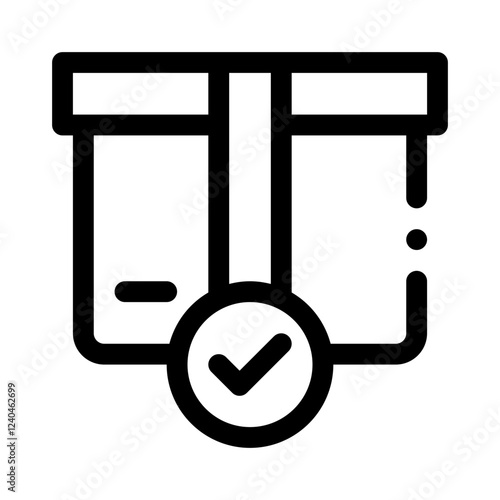 Parcel Box line icon