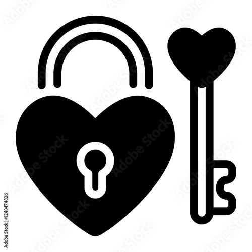 This Love lock icon is suitable for Wedding, Valentine, etc.