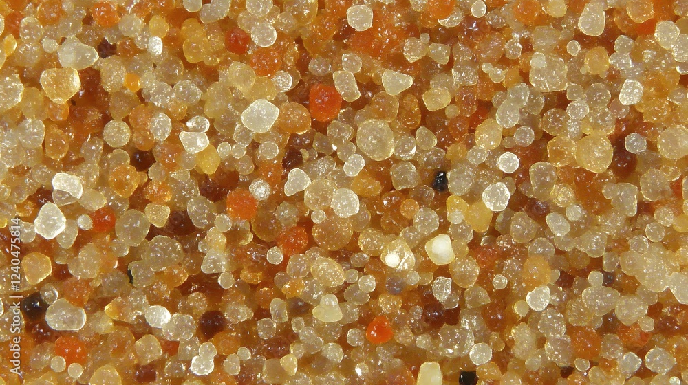 Microscopic Amber Sand Grains Close Up Texture Microscopic Amber Sand Grains Close Up Texture