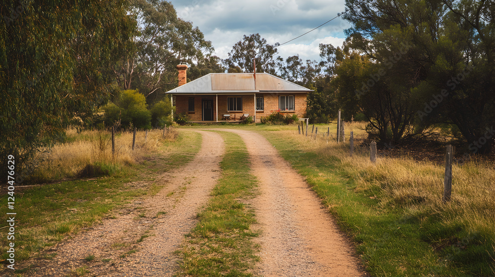 rural home with a dirt driveway and basic living conditions, representing a simpler lifestyle rural home with a dirt driveway and basic living conditions, representing a simpler lifestyle