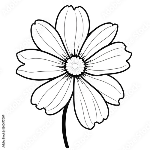 An illustration of a flower