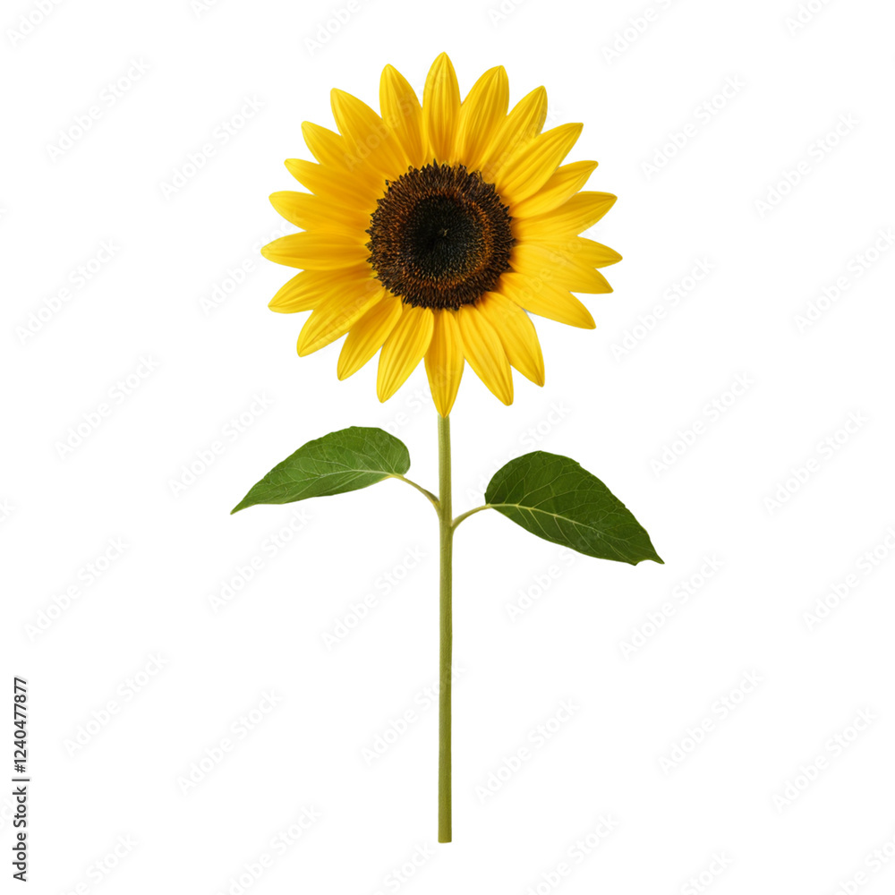 Obraz premium sunflower isolated on white background
