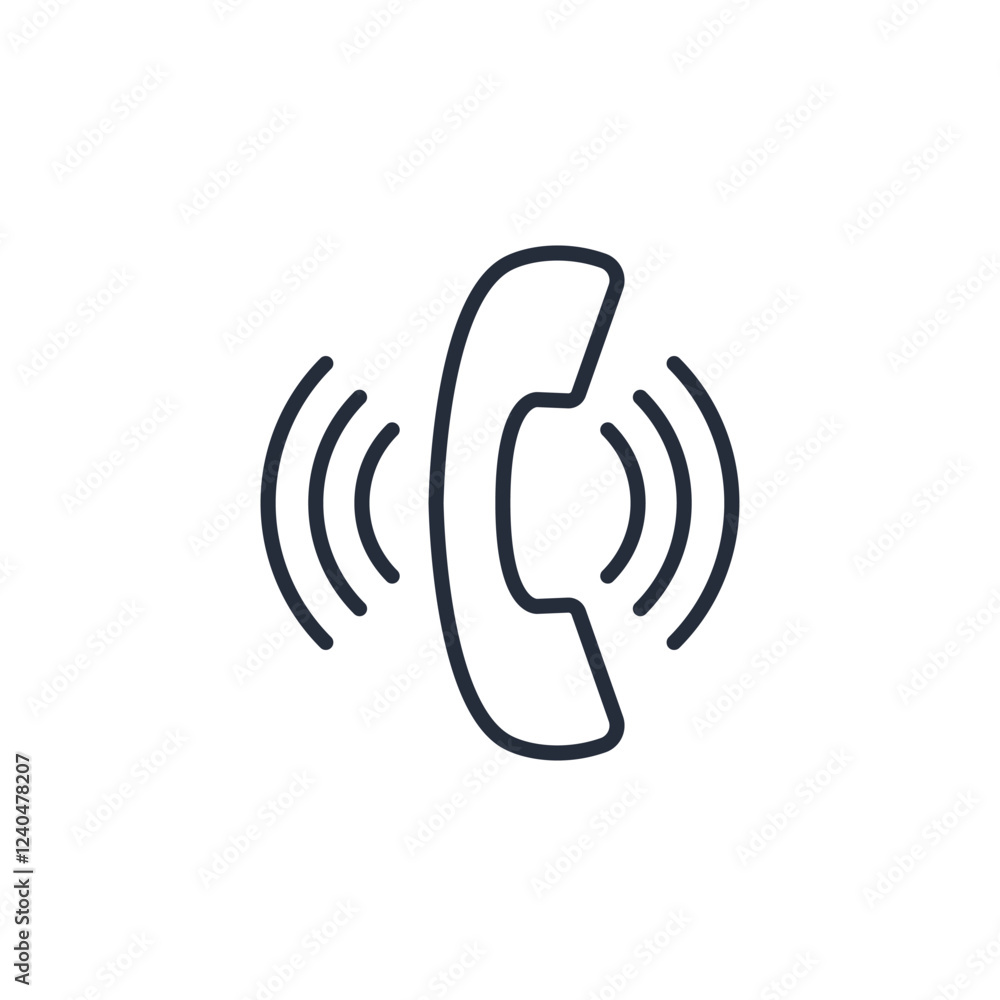 Phone call icon symbol vector sign isolated on white background illustration for graphic and web design Phone call icon symbol vector sign isolated on white background illustration for graphic and web design