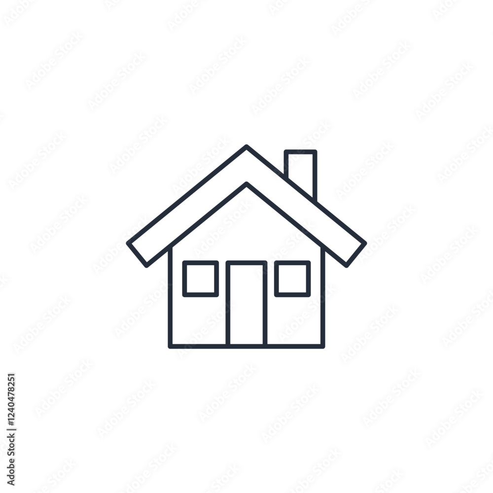 Home icon symbol vector sign isolated on white background illustration for graphic and web design Home icon symbol vector sign isolated on white background illustration for graphic and web design