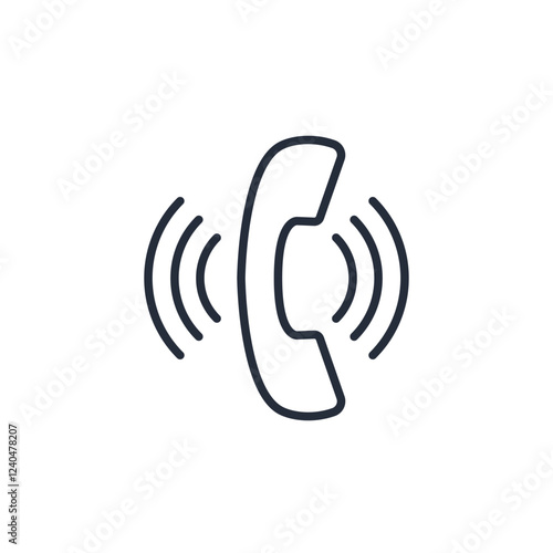 Phone call icon symbol vector sign isolated on white background illustration for graphic and web design