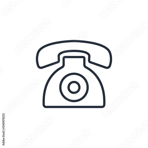 Phone call icon symbol vector sign isolated on white background illustration for graphic and web design