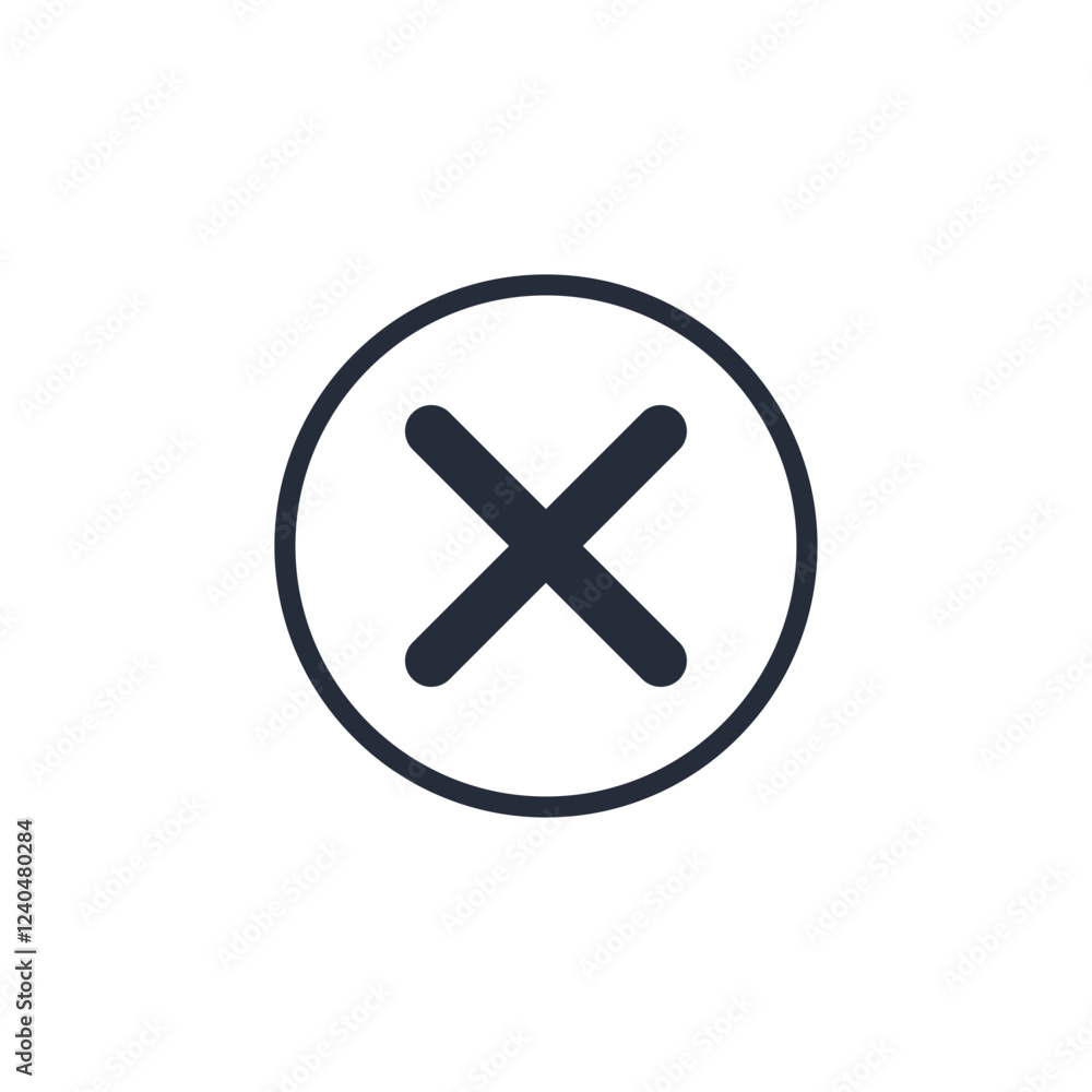 Close icon symbol vector sign isolated on white background illustration for graphic and web design Close icon symbol vector sign isolated on white background illustration for graphic and web design