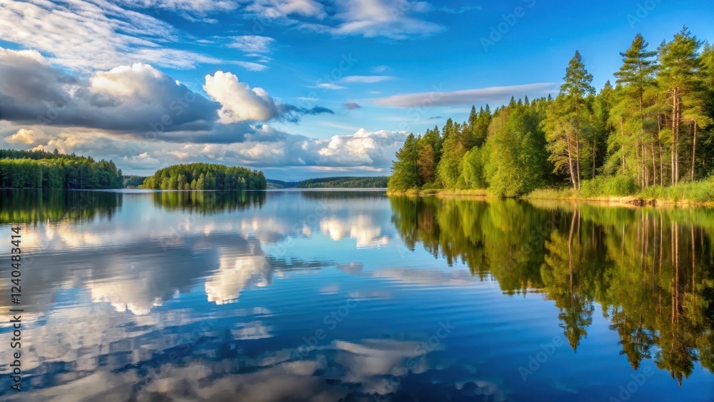 serenity of a Finnish lake at summer, reflections, water, reflections, water, forest, scenery, greenery, lakeside, sunlight serenity of a Finnish lake at summer, reflections, water, reflections, water, forest, scenery, greenery, lakeside, sunlight