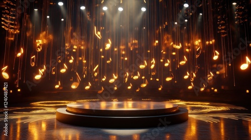 Glowing Musical Stage: A Symphony of Light and Sound