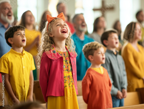 Diverse congregation celebr...