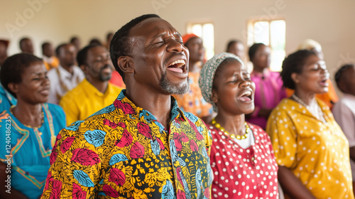 Diverse congregation celebr...