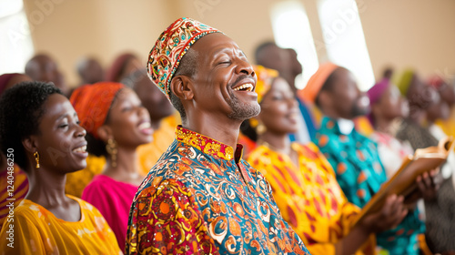 Diverse congregation celebr...