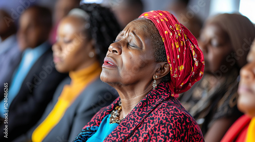 Diverse congregation celebr...