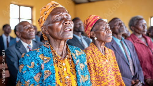Diverse congregation celebr...