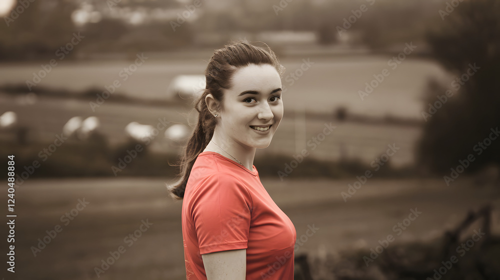 Fototapeta premium Woman Red Clothing