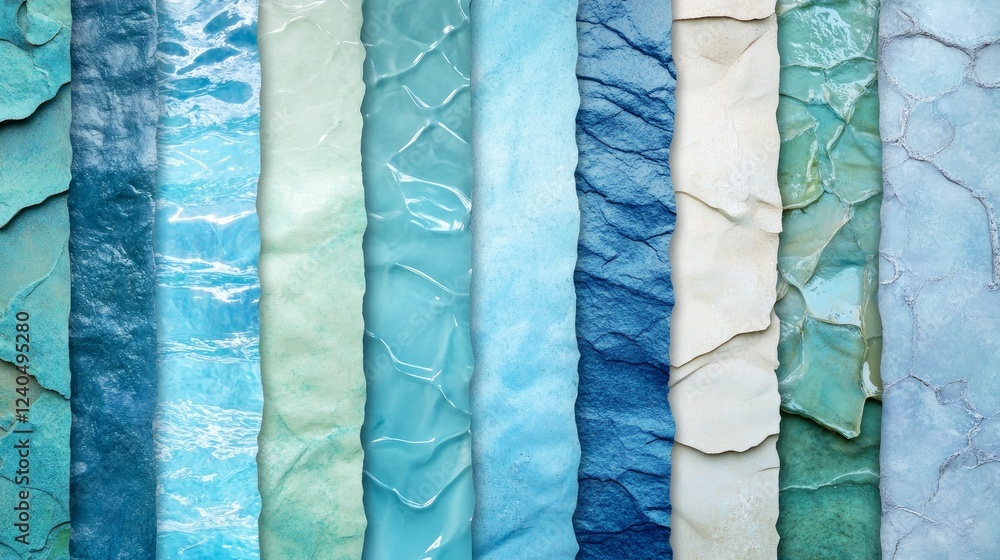 The soothing texture of a placid blue water surface is displayed in a processed collage that is ideal for banners or 3D mapping designs. The soothing texture of a placid blue water surface is displayed in a processed collage that is ideal for banners or 3D mapping designs.