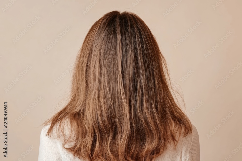 Comparison showing transformation from thin hair to thick hair for improved volume and appearance. Generative AI Comparison showing transformation from thin hair to thick hair for improved volume and appearance. Generative AI