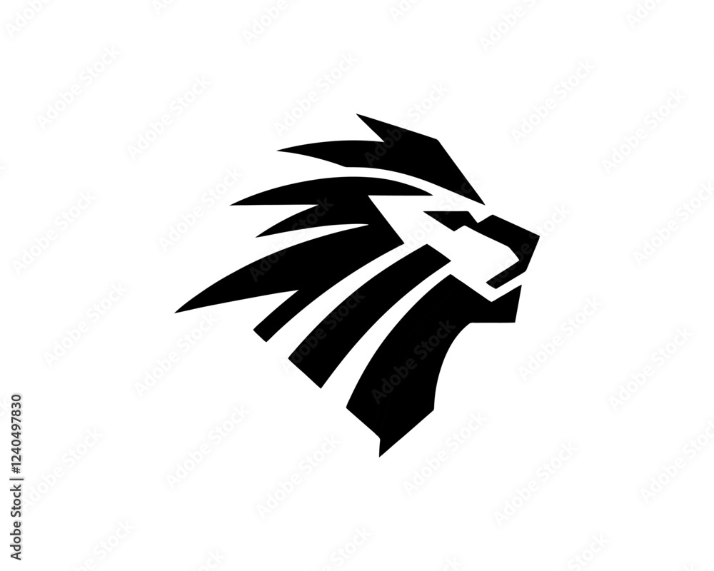 Obraz premium Lion Face Logo