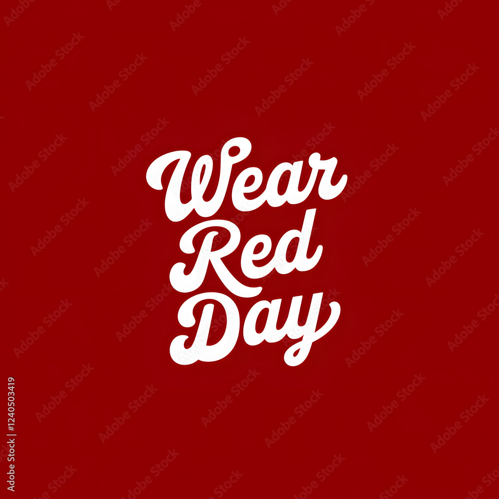 Fototapeta premium National Wear Read Day Icon Logo Social Square