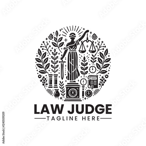 Justice Law Logo Design Vector Law Establish a powerful and trustworthy brand identity with this meticulously crafted Justice Law Logo
