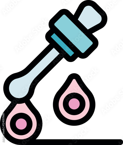 Pipette dropping serum for skincare routine, anti aging treatment, and facial care