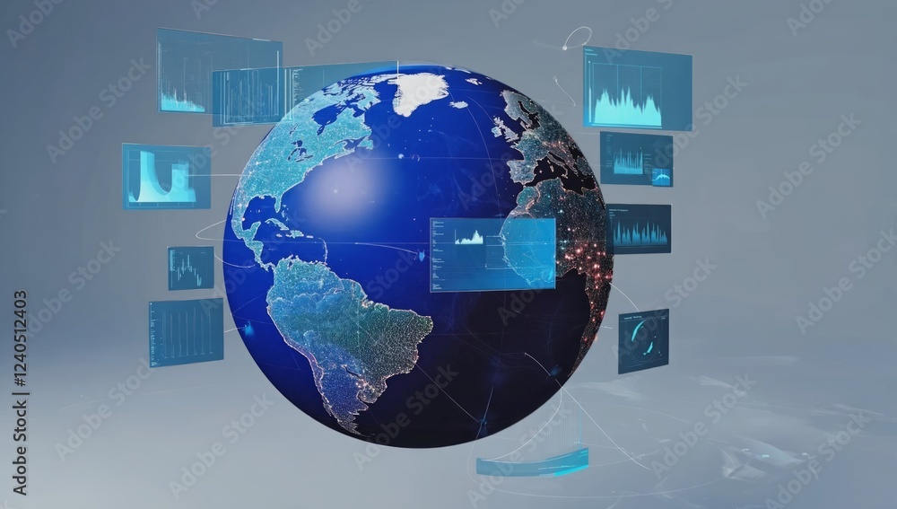 Global data network, digital world map, connection, information, visualization, technology background, stock photo Global data network, digital world map, connection, information, visualization, technology background, stock photo