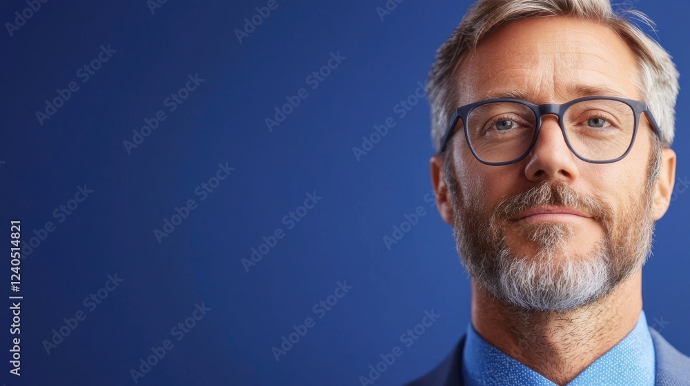 Professional ceo portrait in realistic photography studio environment focused expression business leadership concept Professional ceo portrait in realistic photography studio environment focused expression business leadership concept