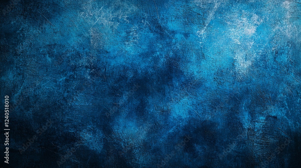 Abstract background featuring a vibrant blue glow effect against a dark backdrop with a grainy texture Abstract background featuring a vibrant blue glow effect against a dark backdrop with a grainy texture