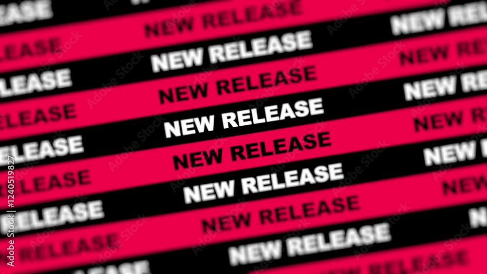 New Release Text Animation background 4K resolution. New Release Text Animation background 4K resolution.
