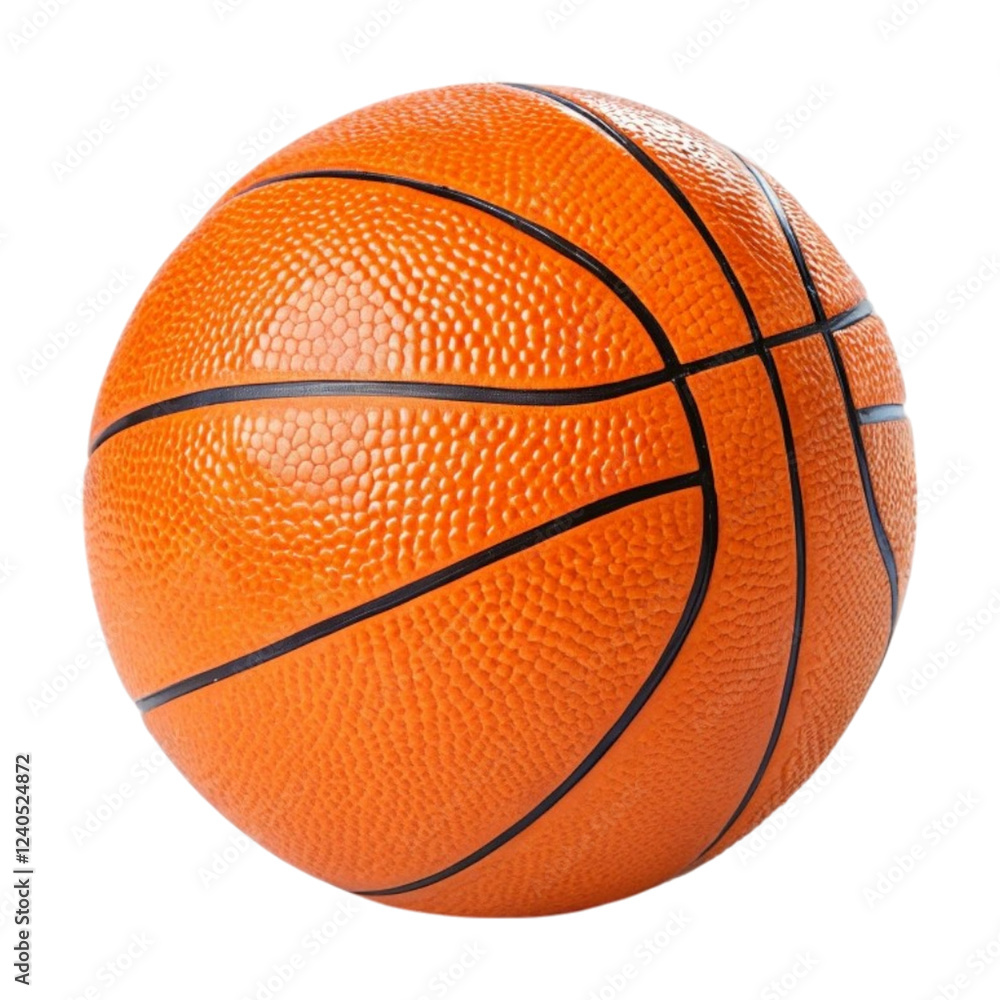 Fototapeta premium Basketball isolated on transparent background Generative Ai