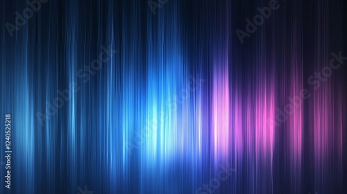 Abstract blue lines  iridescent design  3d render  Generative AI