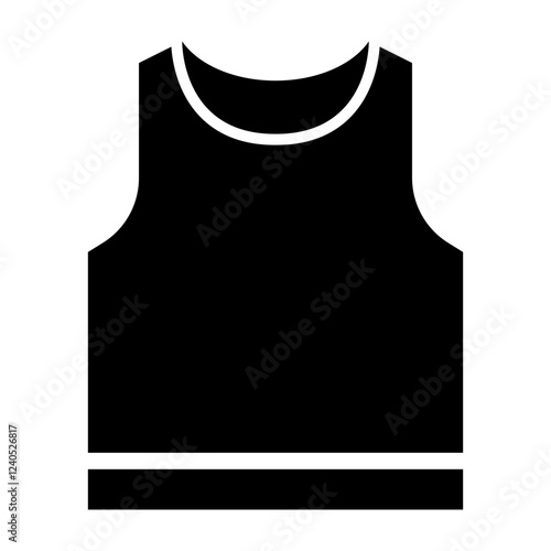 Tank Top Glyph Icon Design