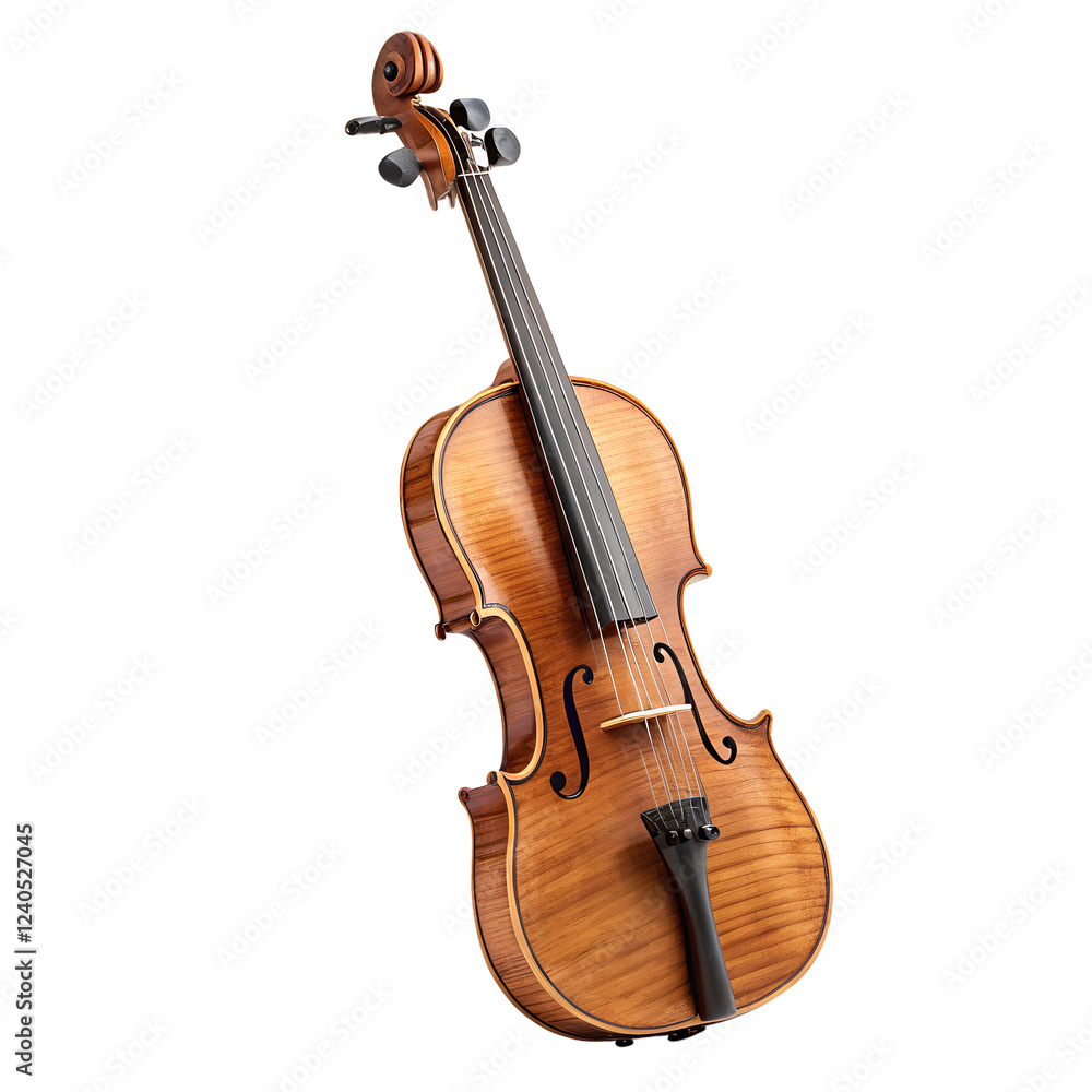 Fototapeta premium Classic Wooden Violin with a polished finish