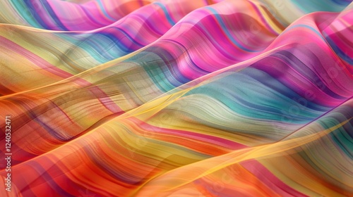 Abstract multicolored wavy background, computer-generated abstract background
