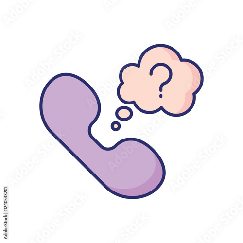 Help Line vector icon