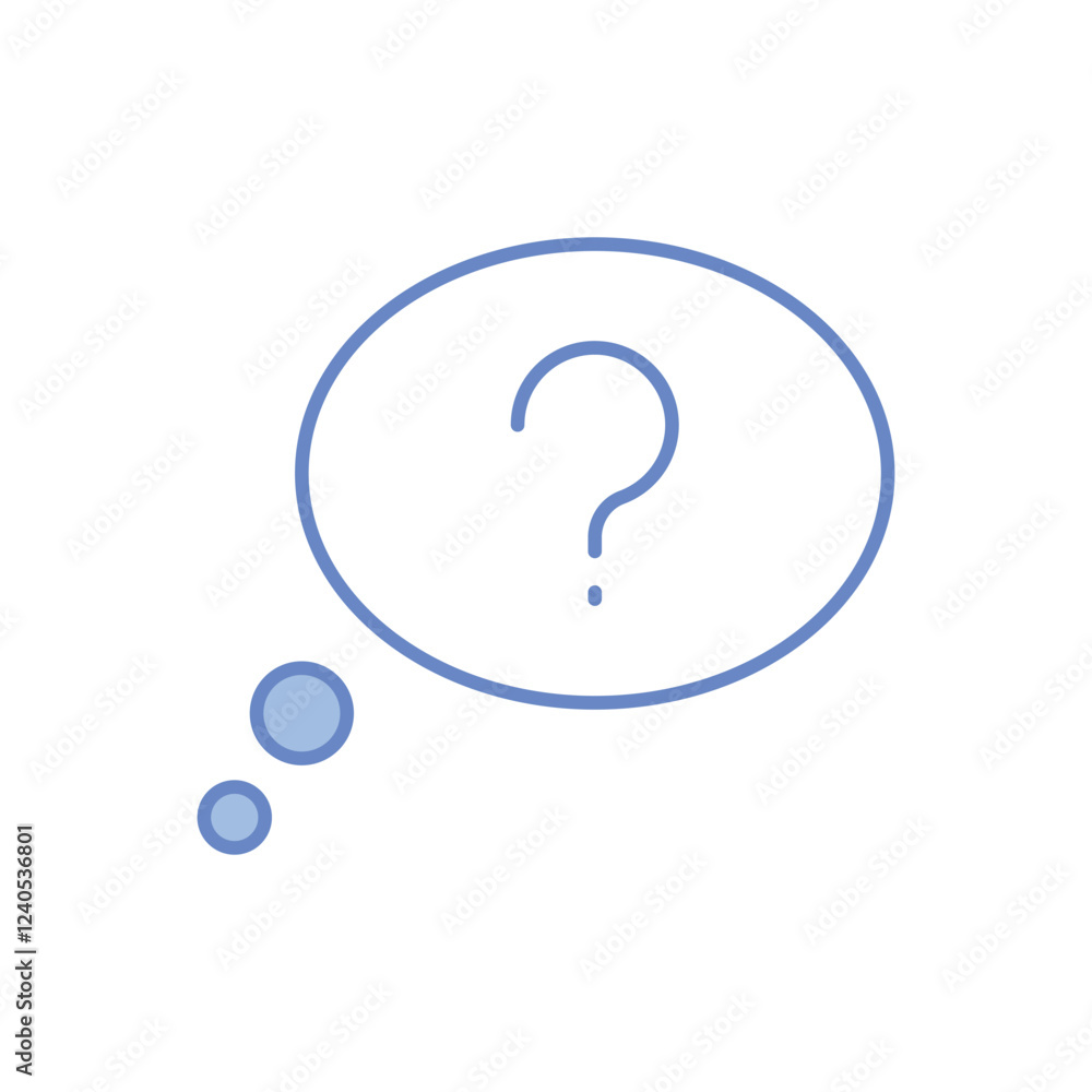 Thinking Chat vector icon Thinking Chat vector icon