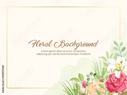 Beautiful Wedding Background Template