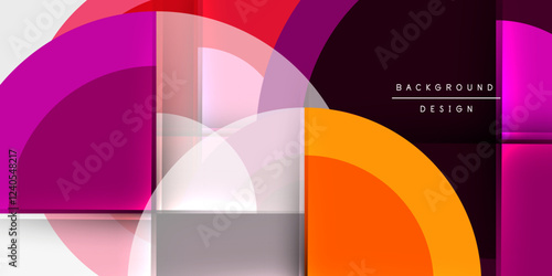 Target circle geometric abstract shapes. Vector Illustration For Wallpaper, Banner, Background, Card, Book Illustration, landing page