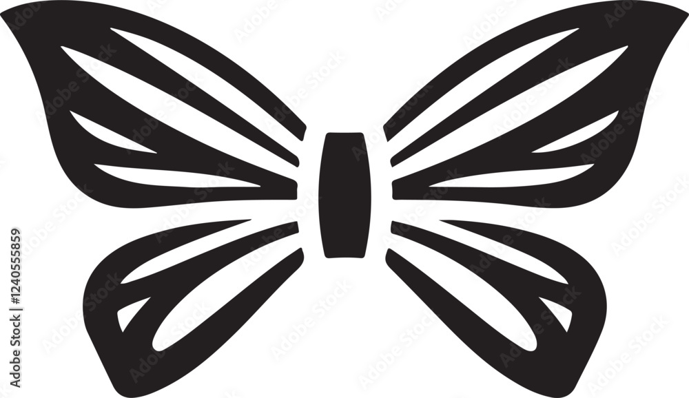 Silhouette of a men's bowtie, stylish accessory for formal occasions, symbol of elegance and sophistication, perfect for weddings, events, and fashion, vector EPS icon. Silhouette of a men's bowtie, stylish accessory for formal occasions, symbol of elegance and sophistication, perfect for weddings, events, and fashion, vector EPS icon.